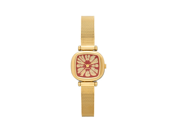 Moneypenny Flower Royale Gold Bordeaux