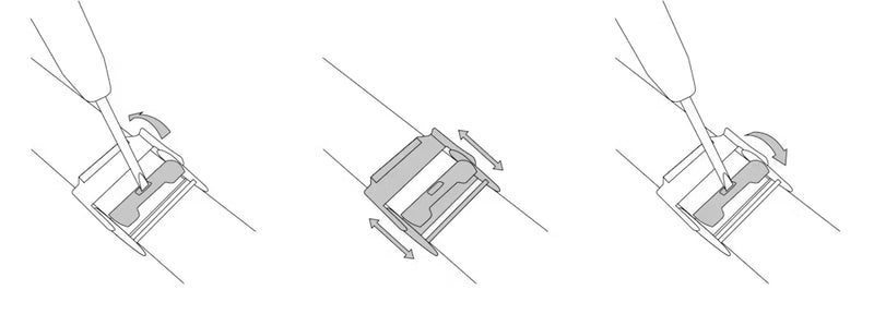 How do I adjust the size of my mesh strap?