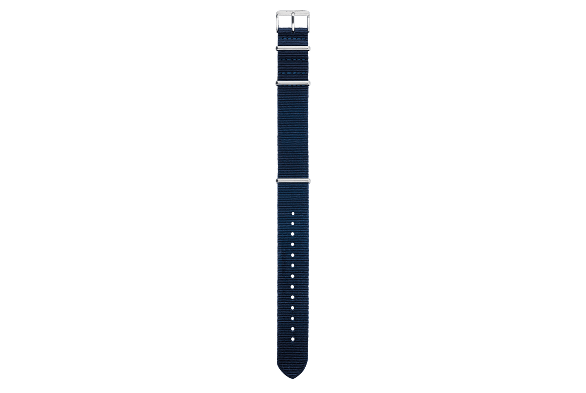Strap 20 - Nato - Blue Silver – KOMONO